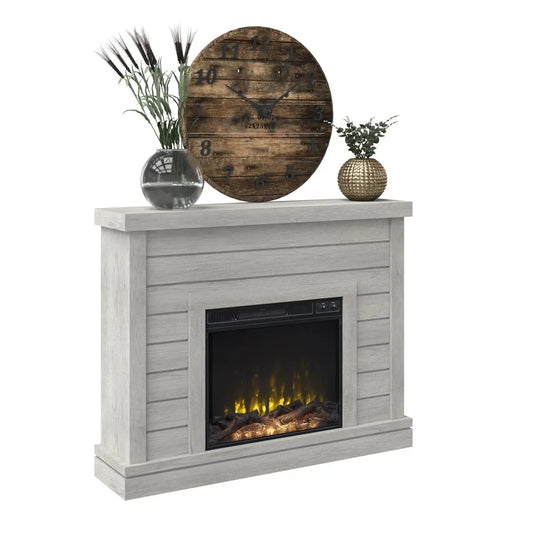 Alaya Wall Mounted Electric Fireplace Sands & Stable Finishs