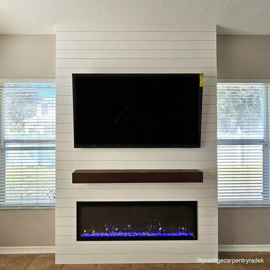 Touchstone Sideline Elite Smart 60″ WiFi-Enabled Recessed Electric Fireplaces.