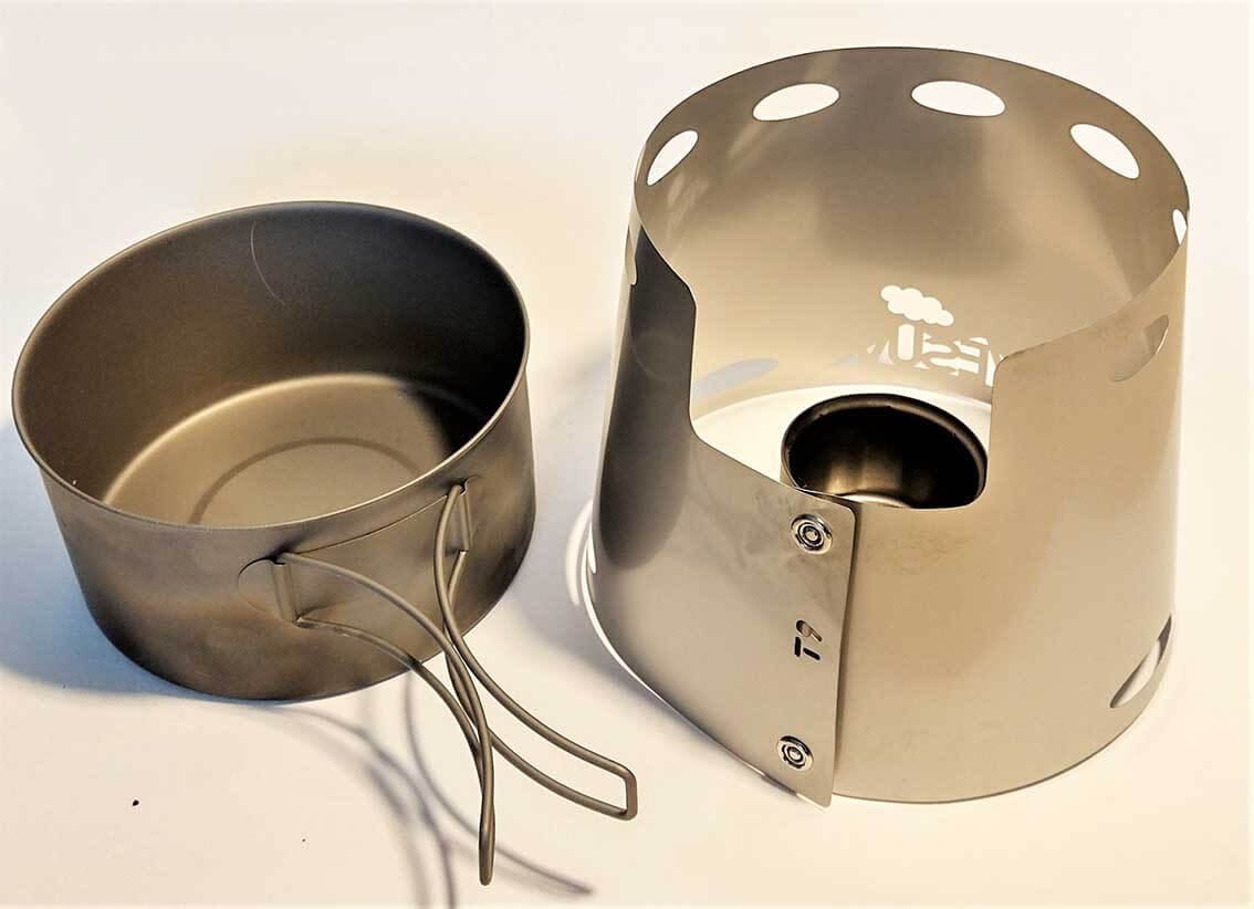 VESUV Titanium Windshield for Toaks Pot 700 ml 115 mm