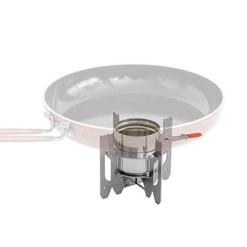 EMO Outdoor ORIGAMI stand with a power regulator for alcohol stove