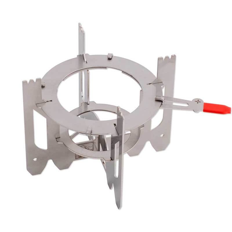 EMO Outdoor ORIGAMI stand with a power regulator for alcohol stove