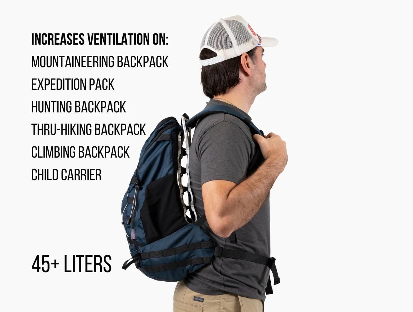 VAUCLUSE GEAR Ultralight Backpack Ventilation Frame & Sleeve