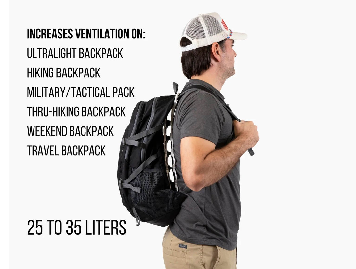 VAUCLUSE GEAR Ultralight Backpack Ventilation Frame & Sleeve