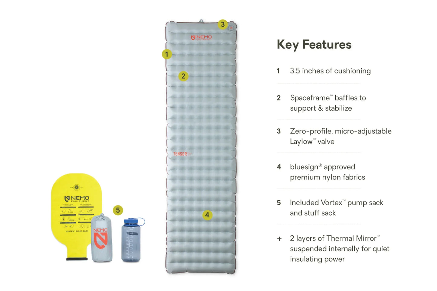 NEMO Tensor All-Season Ultralight Insulated Sleeping Pad