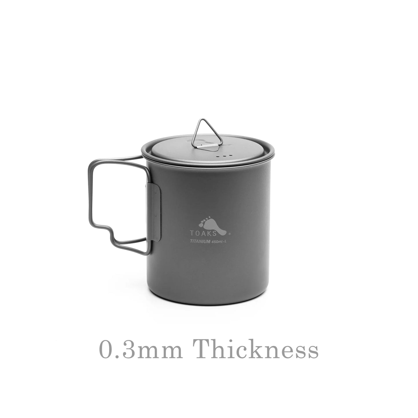 TOAKS Ultralight Titanium 450ml Cup with Lid