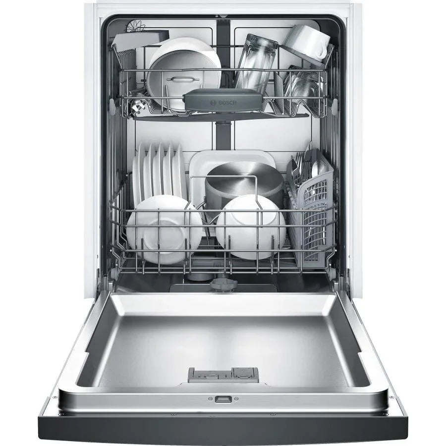 Bosch 100 Series PureDry 50-Decibel Front Control 24-in Built-In Dishwashers (Fingerprint-Resistant Stainless Steel) ENERGY STAR