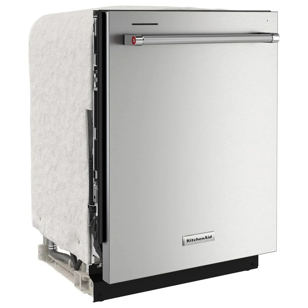 KitchenAid 24″ Fully-Integrated Built-In Dishwashers with 30 Total Wash Jets in PrintShield Stainless Steels