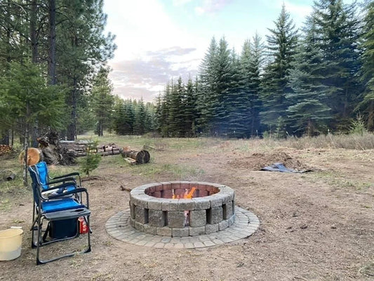 Stonehenge 58 in. x 16 in. Concrete Fire Pit Kit in Northwest Blends.