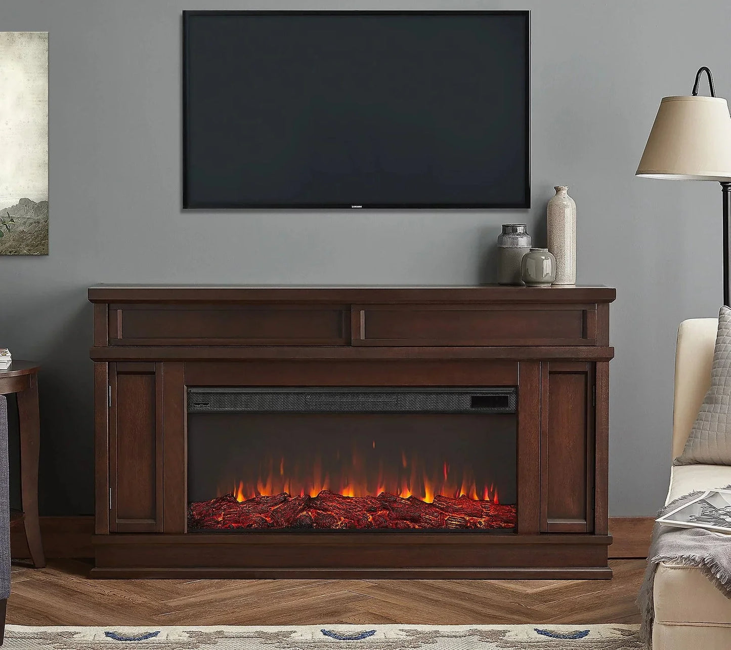 Real Flame Torrey Landscape Electric Fireplaces.