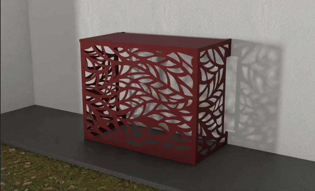 Air conditioning cover design leaf