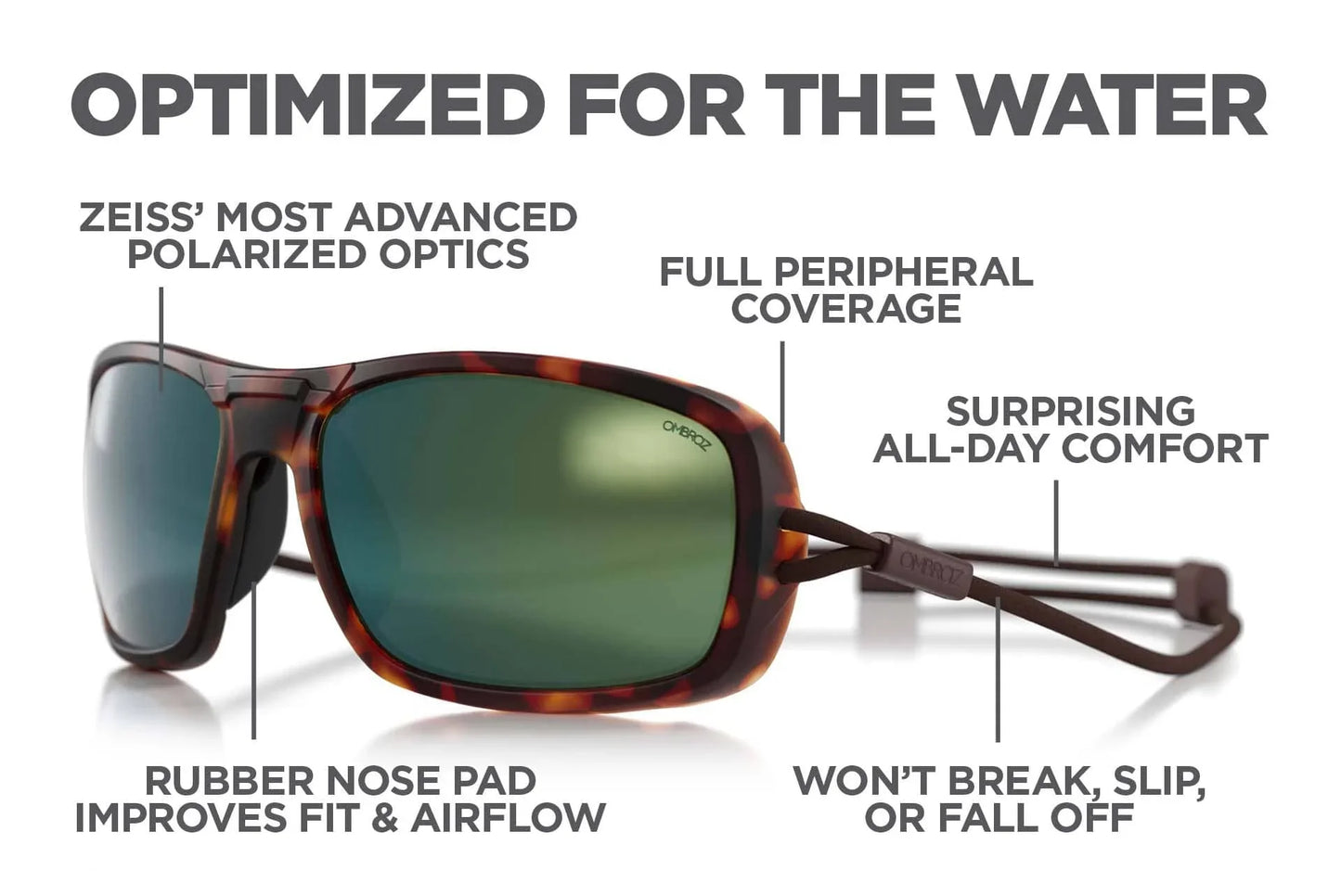 Ombraz AZZURRO Armless Sunglasses