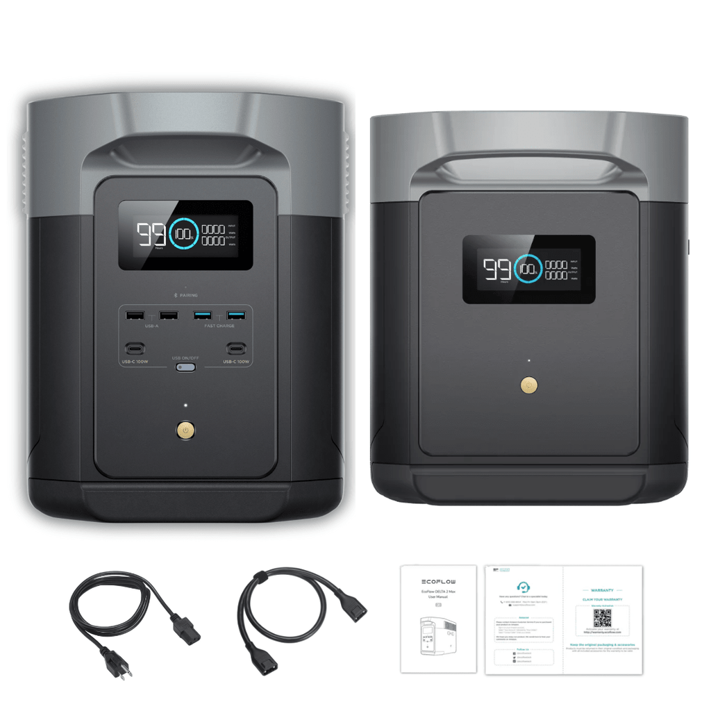 EcoFlow DELTA 2 Max + EcoFlow DELTA 2 Max Smart Extra Battery