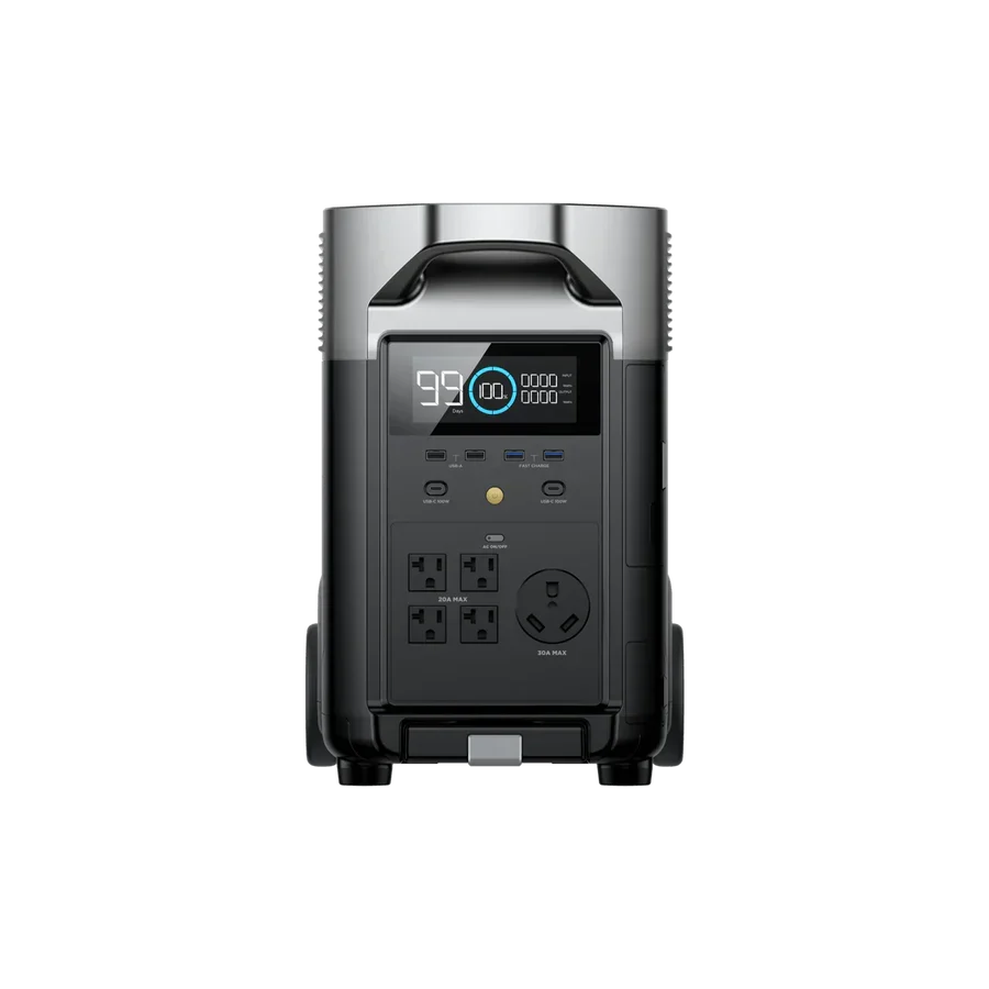 EcoFlow DELTA Pro + 400W Portable Solar Panel + Transfer Switch