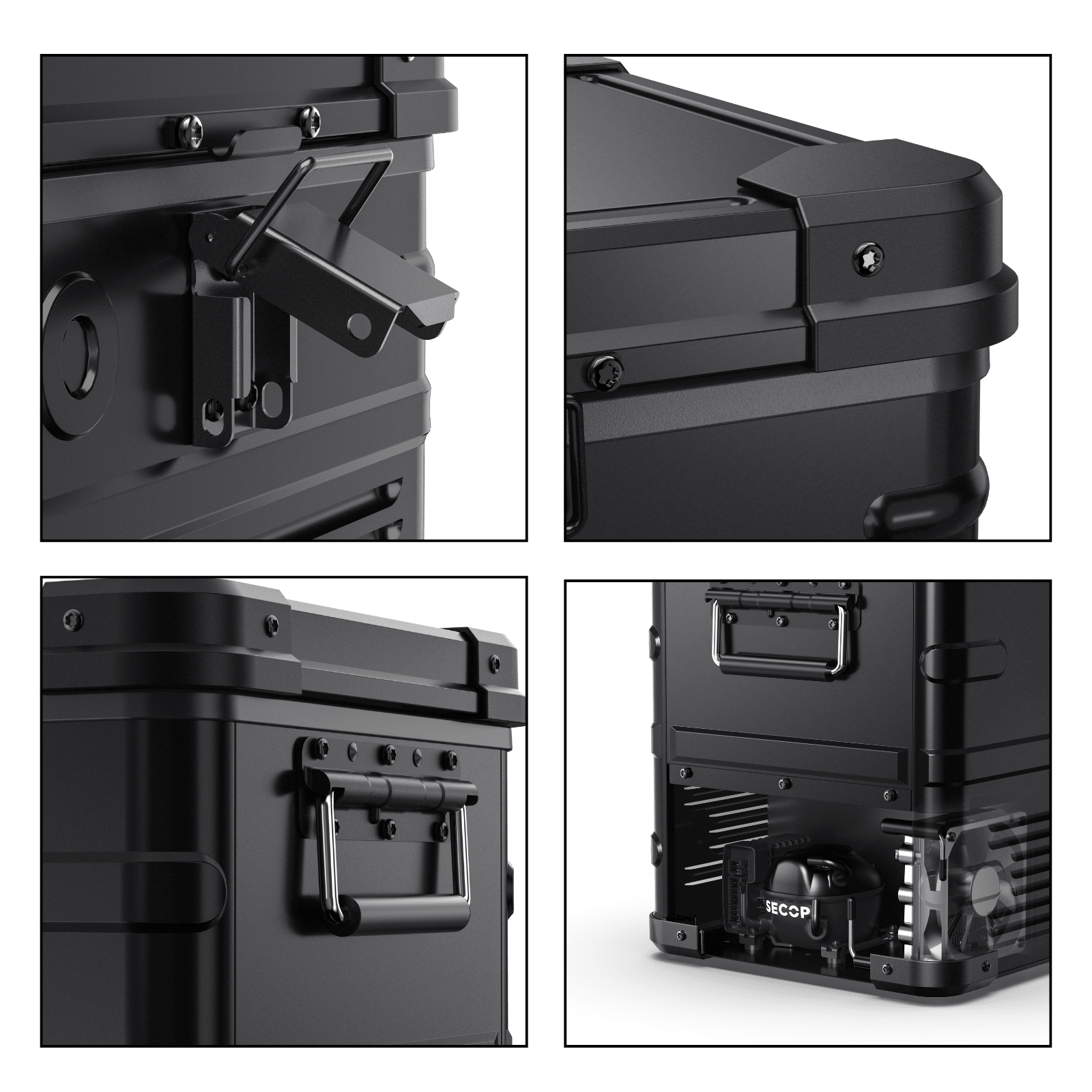 ICECO APL35 35 LT Dual Zone Aluminum Black Fridge