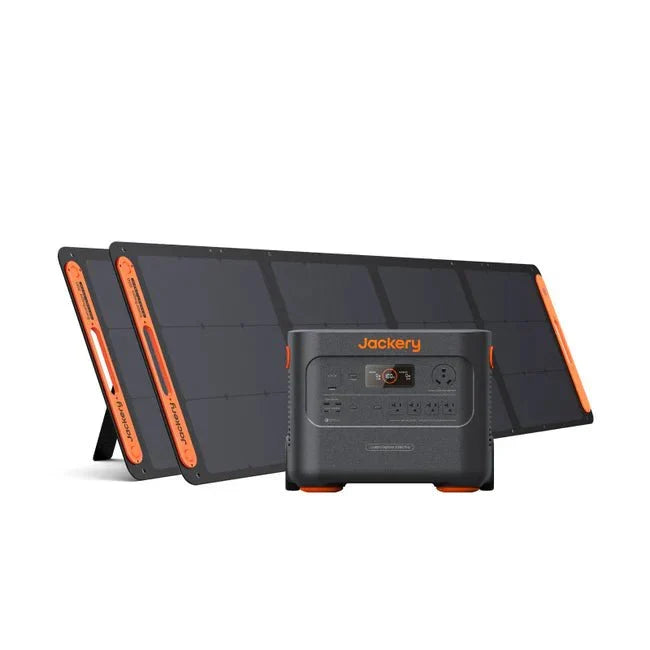 Jackery Explorer 2000 Plus Solar Generator + 2 x SolarSaga 200W Portable Solar Panel