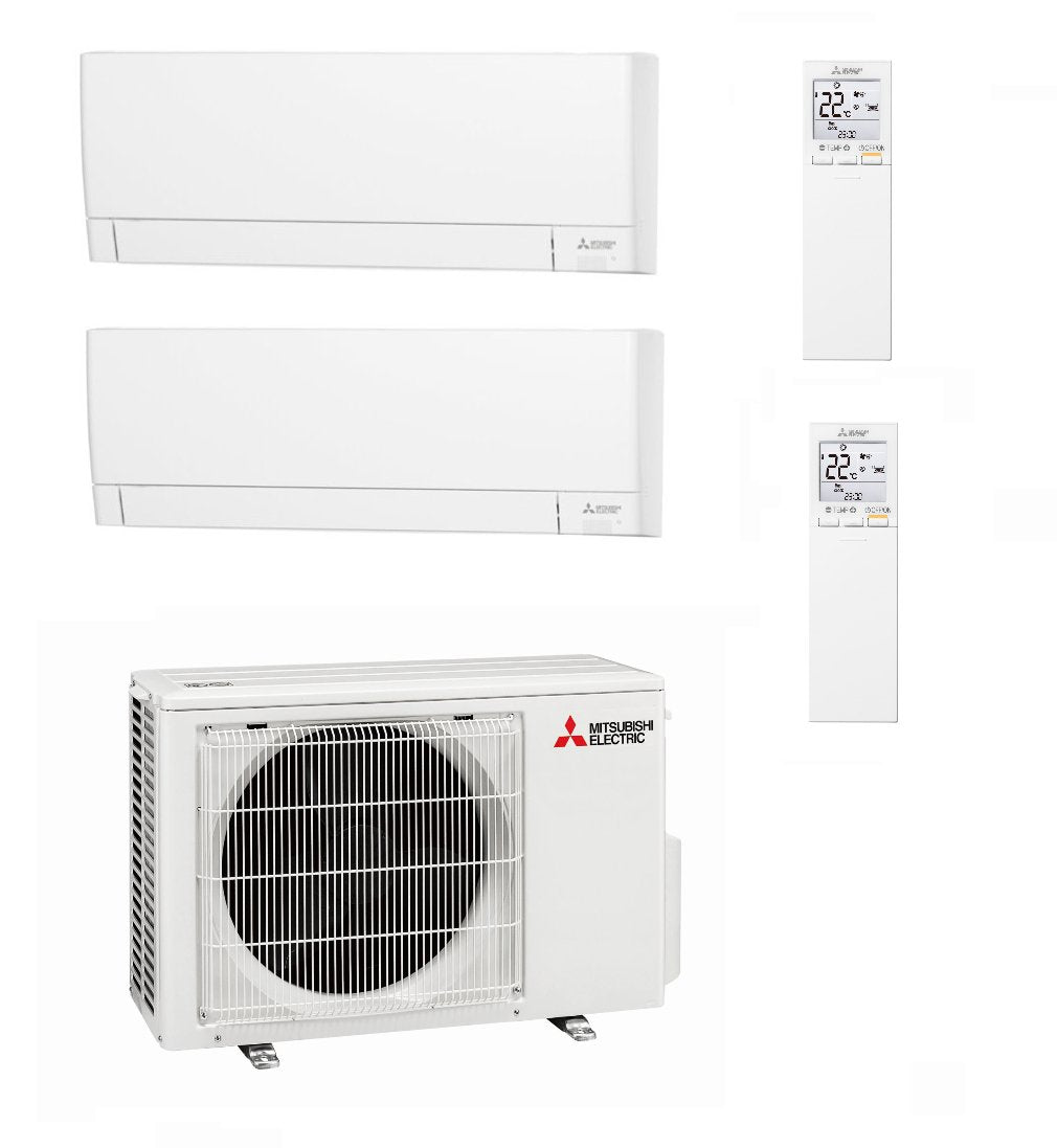 Multi Split Air Conditioner Mitsubishi Electric Hyper Heating MXZ-2F53VGHZ(HH) + 2x MSZ-AY25VGK
