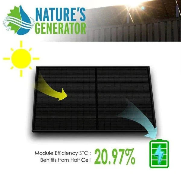Natures Generator 2 x 410 Watt Monocrystalline Solar Panel  With Solar Panel Mount Rack