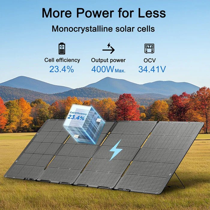 Natures Generator 400W Folding Solar Panel