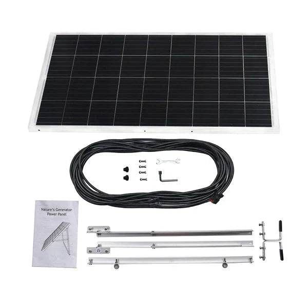 Natures Generator Lithium 3600 Pod With 2 x 100W  Monocrystalline Solar Panels