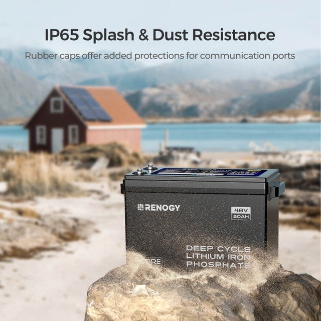 Renogy 48V 50Ah Smart Self-Heating Lithium Iron Phosphate Battery