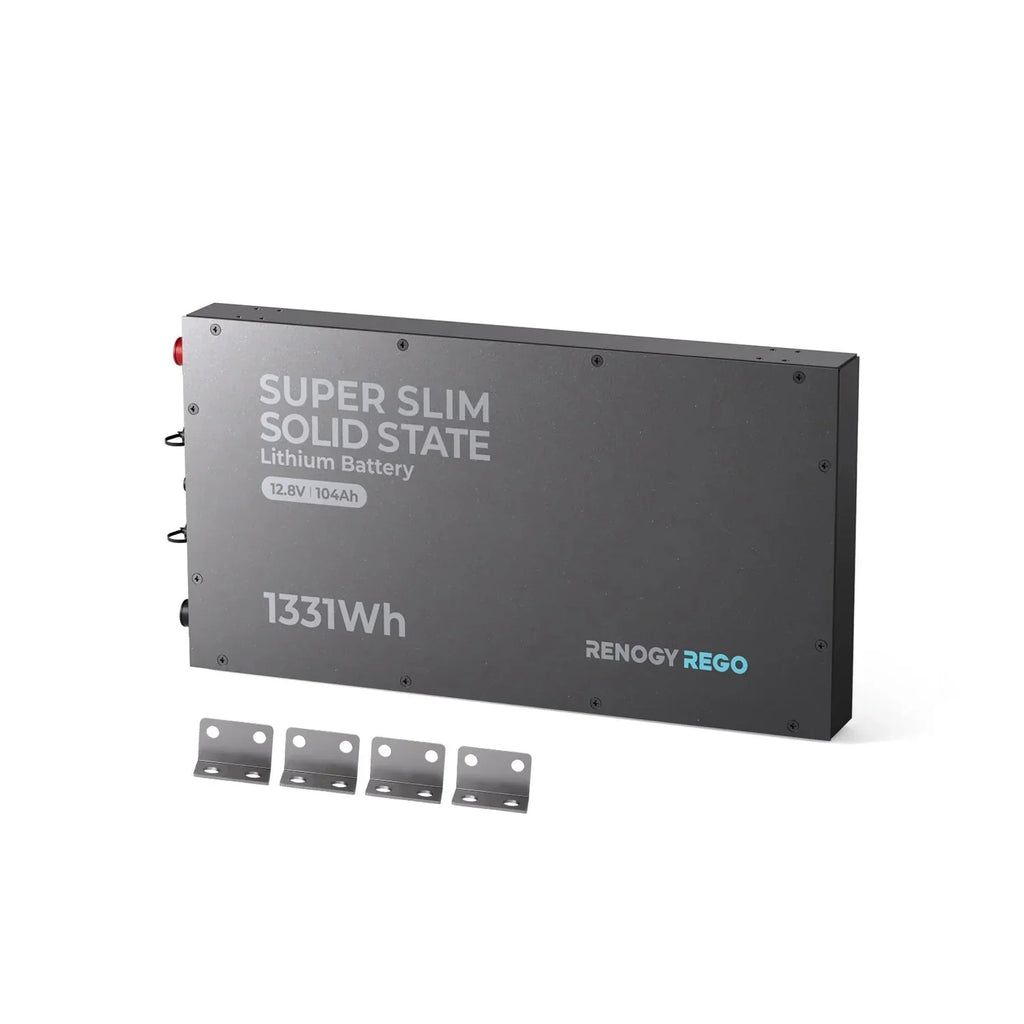 Renogy REGO 12V 104Ah Super Slim Solid State Lithium Iron Phosphate Battery