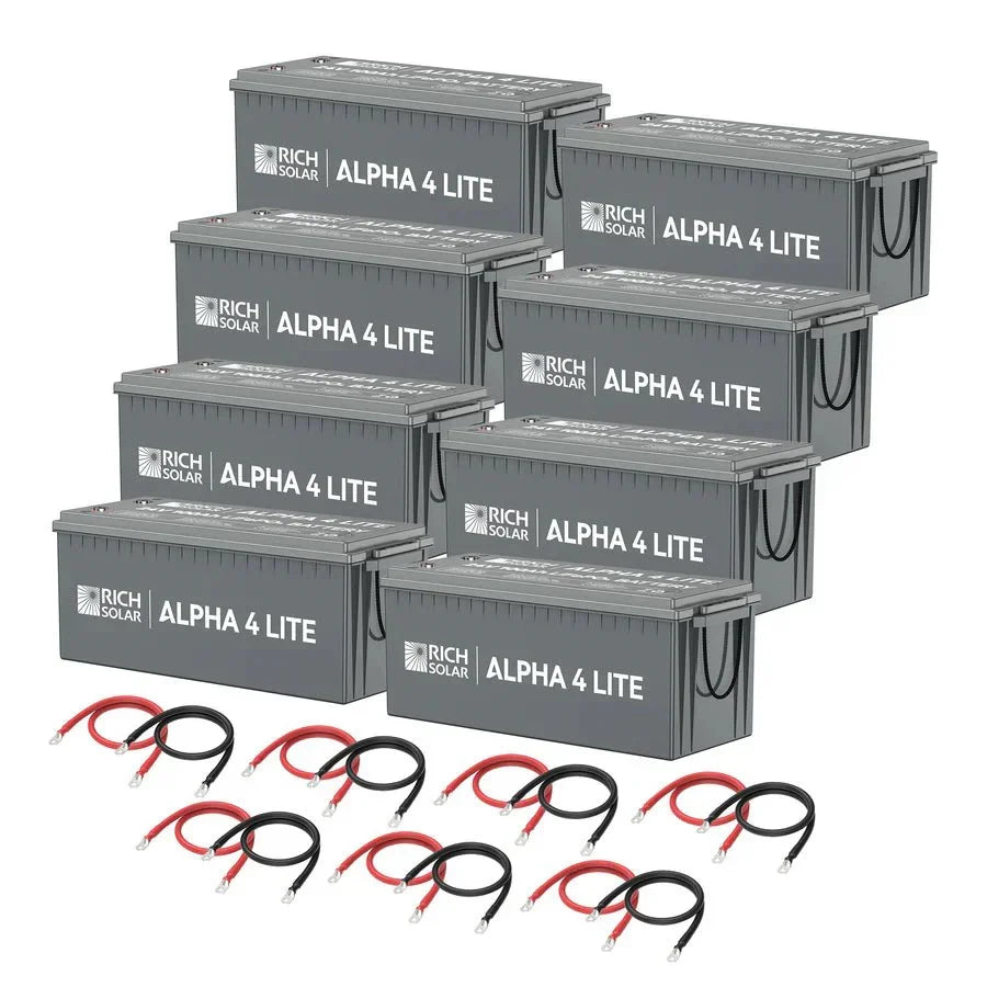 Rich Solar ALPHA 4 LITE 24V 200AH - 800AH LiFePO4 Lithium Battery Bank