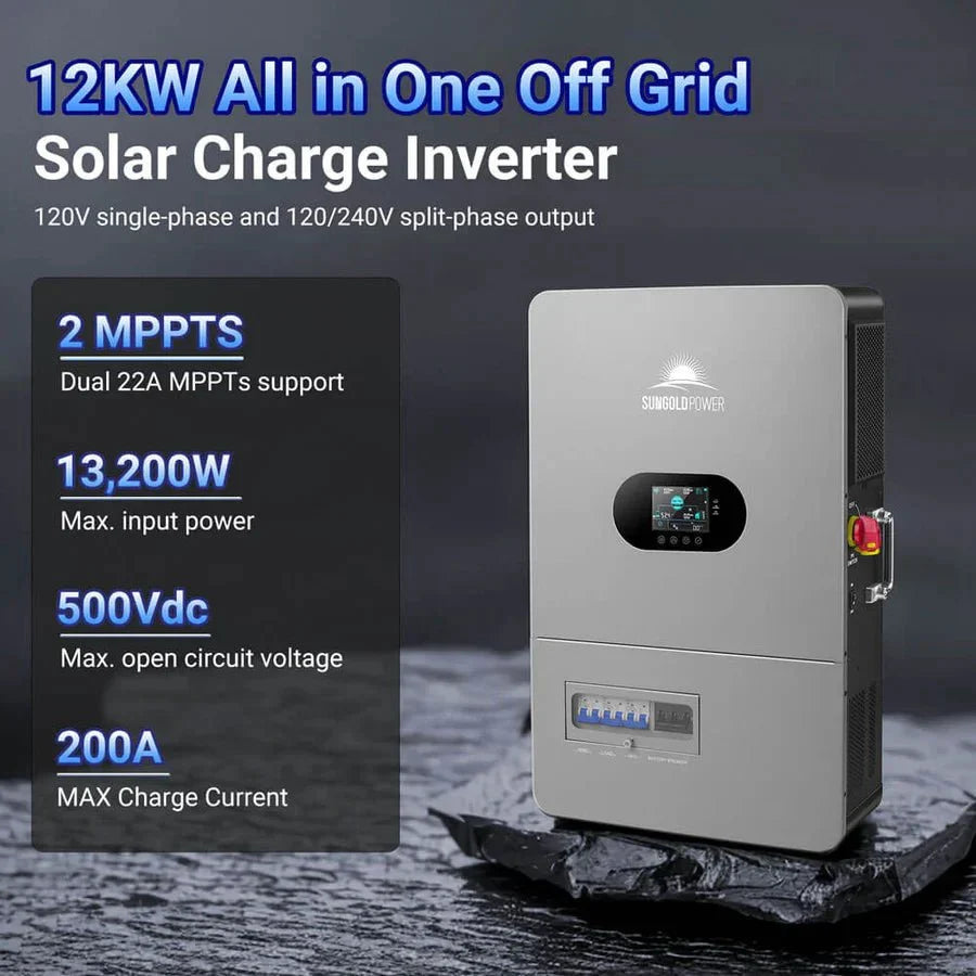 SunGoldPower 12KW 48V All in One Off Grid Solar Inverter