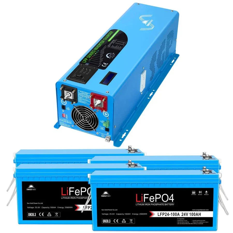 SunGoldPower 6000W DC 48V Split Phase Pure Sine Wave Inverter With Charger UL1741 Standard
